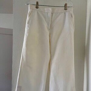 Bimba Y Lola cream wide leg cream pants Size Euro 38 w/ leg opening